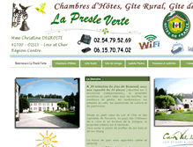 Tablet Screenshot of gites-centre-loire.com